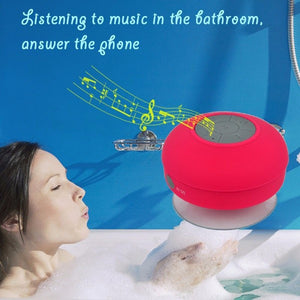 Mini Portable Wireless Waterproof Bluetooth Shower Speaker Receive Calls & Plays Music
