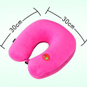 USB Power Massage Neck U Shape Travel Pillow