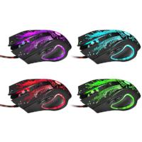 LED Optical USB Wired Gaming Mouse 6 Buttons