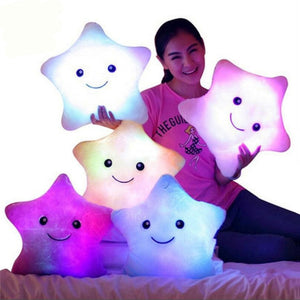 Led Luminous Soft Plush Star Shape Pillows