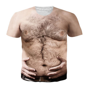 Hairy Chest 3D T Shirt