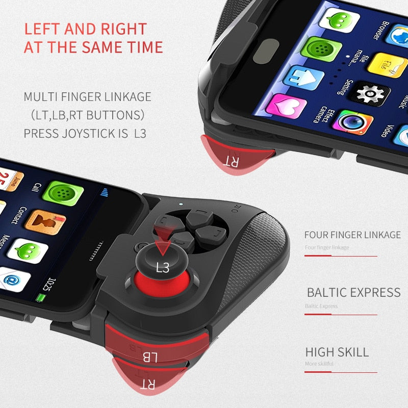 Wireless Bluetooth Gamepad For iPhone & Android Phones