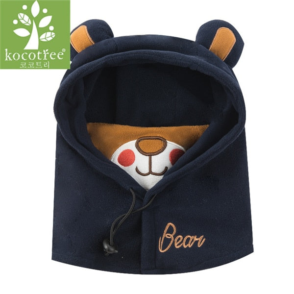 Kids Character Beanie With Mouth Cover