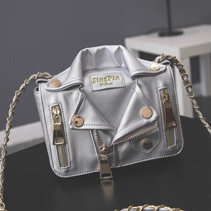 Designer Leather Jacket Handbag